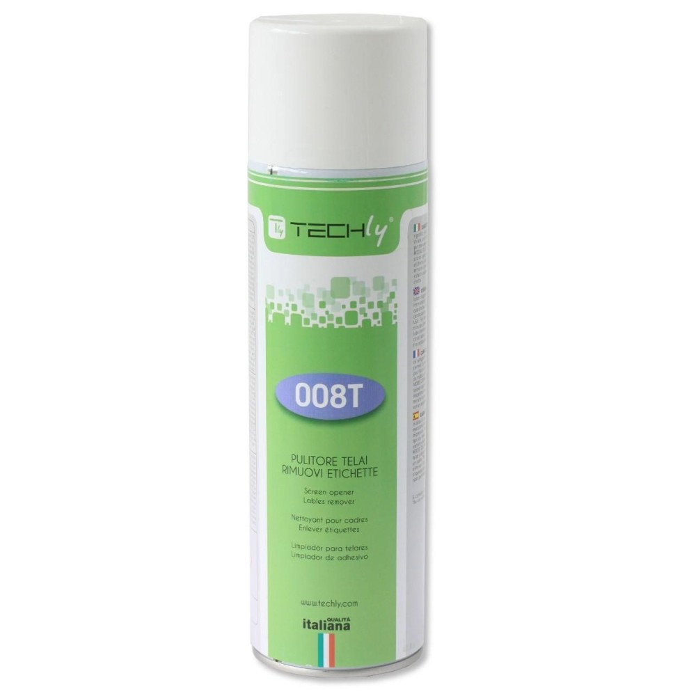Spray di Pulizia Telai e Rimozione Etichette Adesive 500ml - TECHLY - ICA-CA 008T
