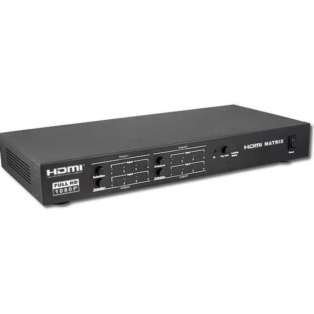 Switch Matrix HDMI 3D 4 IN 4 OUT con Telecomando e RS232 - TECHLY NP - IDATA HDMI-VS344-1 Switch Matrix HDMI 3D 4 IN 4 OUT con Telecomando e RS232 - TECHLY NP - IDATA HDMI-VS344-1