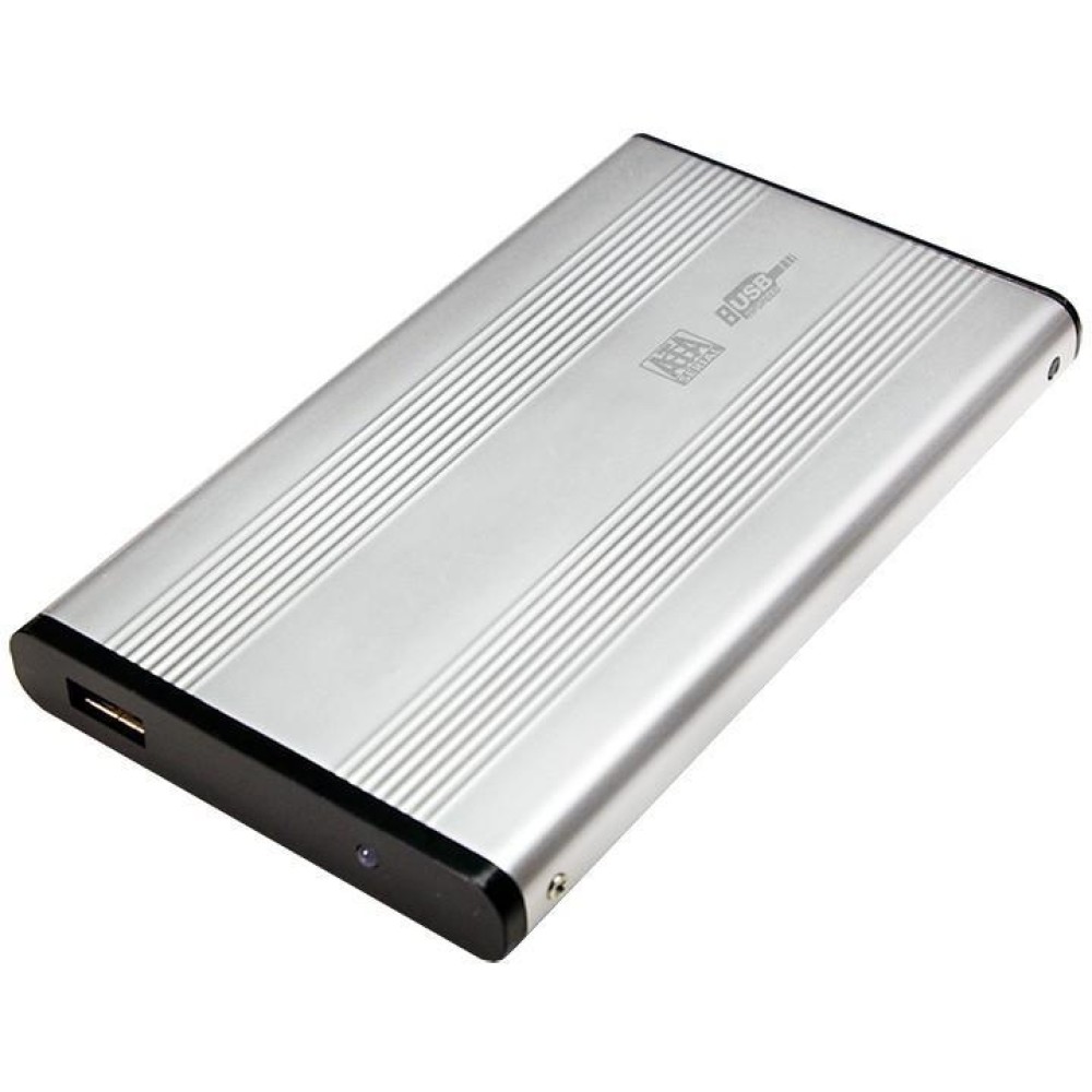 Box HDD Esterno SATA 2.5" USB 2.0 Grigio - TECHLY - I-CASE SU-25-WS