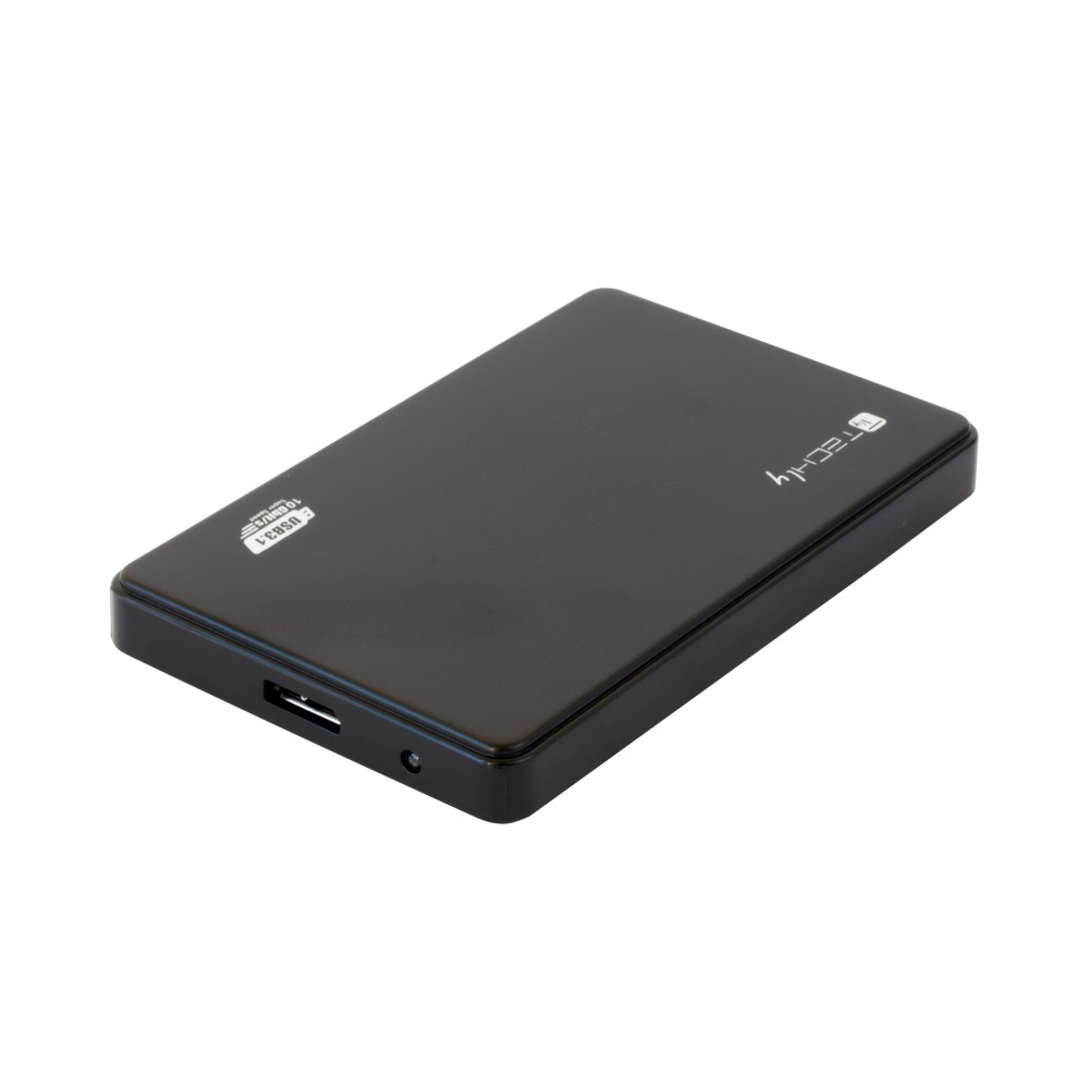 Box HDD/SSD Esterno SATA 2.5" USB3.1 SuperSpeed+ Nero - TECHLY - I-CASE SU31-25TY-1