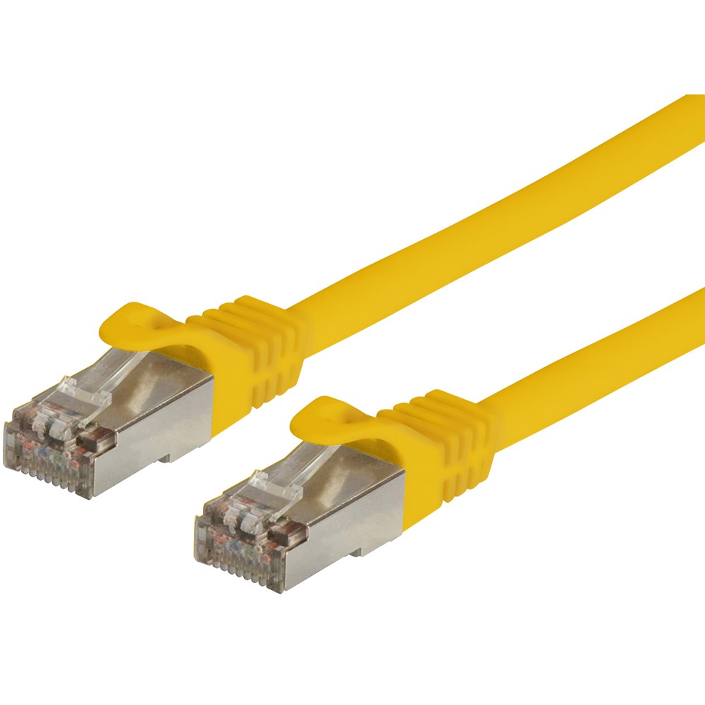 Cavo di Rete Patch in Rame Cat. 6A SFTP LSZH 0,5 m Giallo - TECHLY PROFESSIONAL - ICOC LS6A-005-YET-1