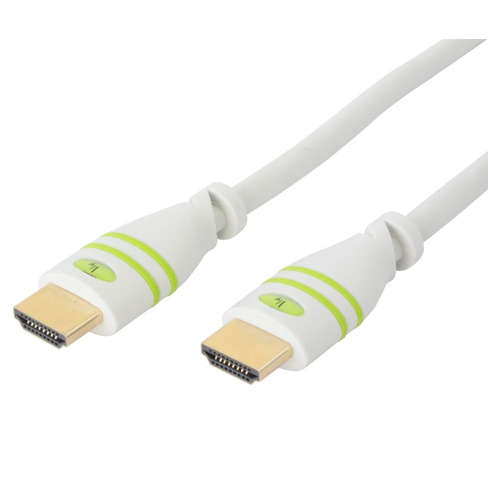 Cavo HDMI™ High Speed con Ethernet A/A M/M 10 m Bianco - Techly - ICOC HDMI-4-100WH-1