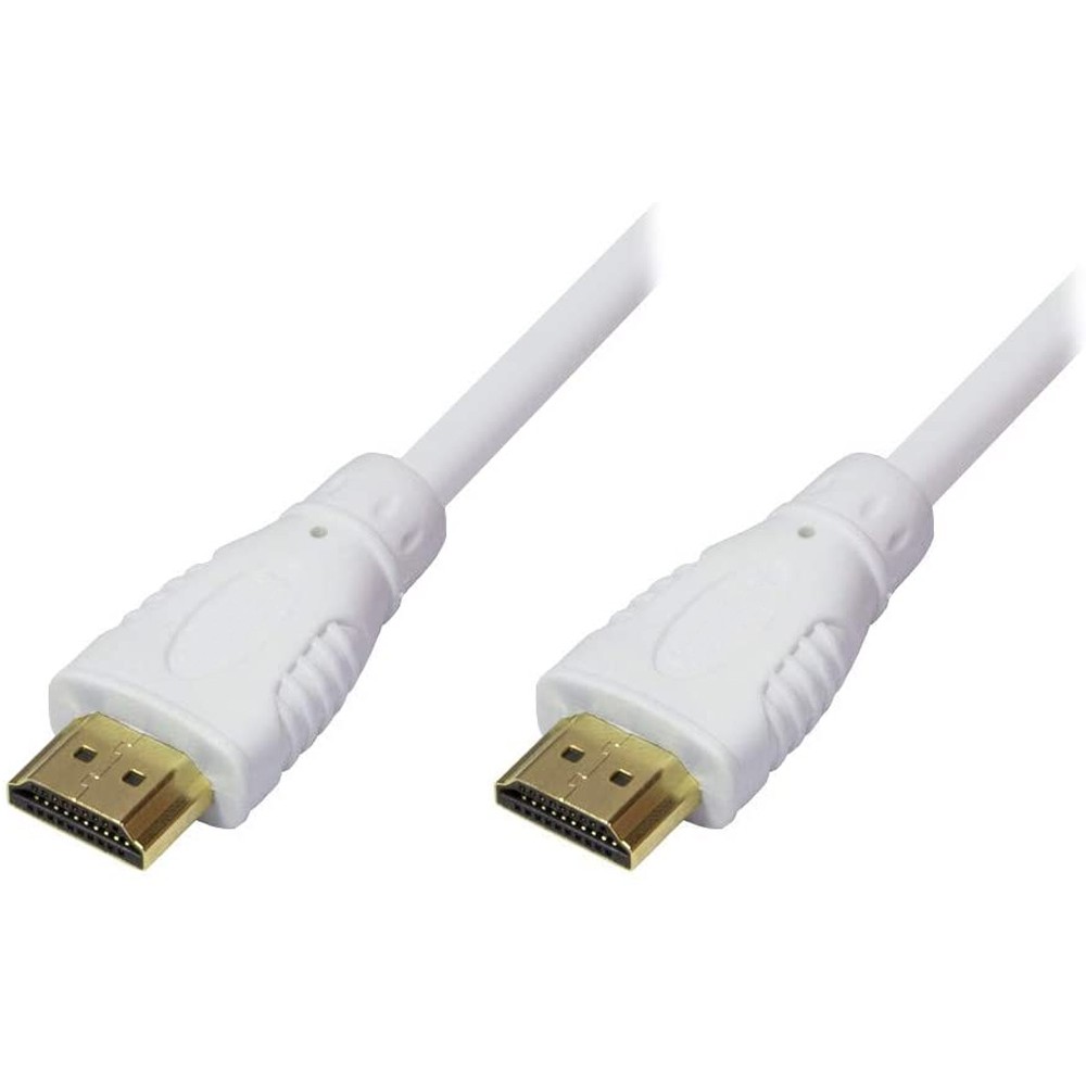 Cavo High Speed HDMI™ con Ethernet 0.5 metri Bianco  - Techly - ICOC HDMI-4-005NWT-1