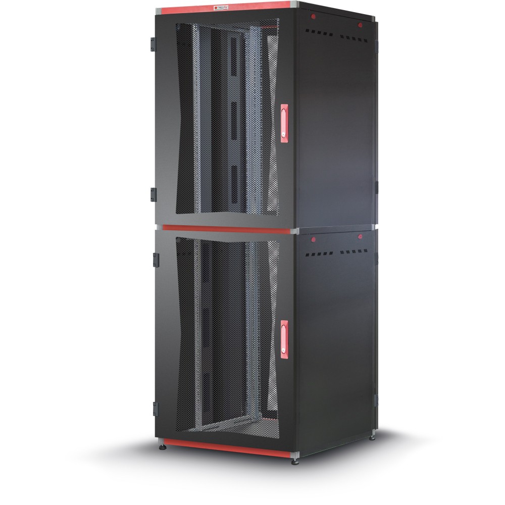 Armadio Server Rack 19" 800x1000 2x20 Unita' Nero serie MultiSPACE - TECHLY PROFESSIONAL - I-CASE EU-22081BK