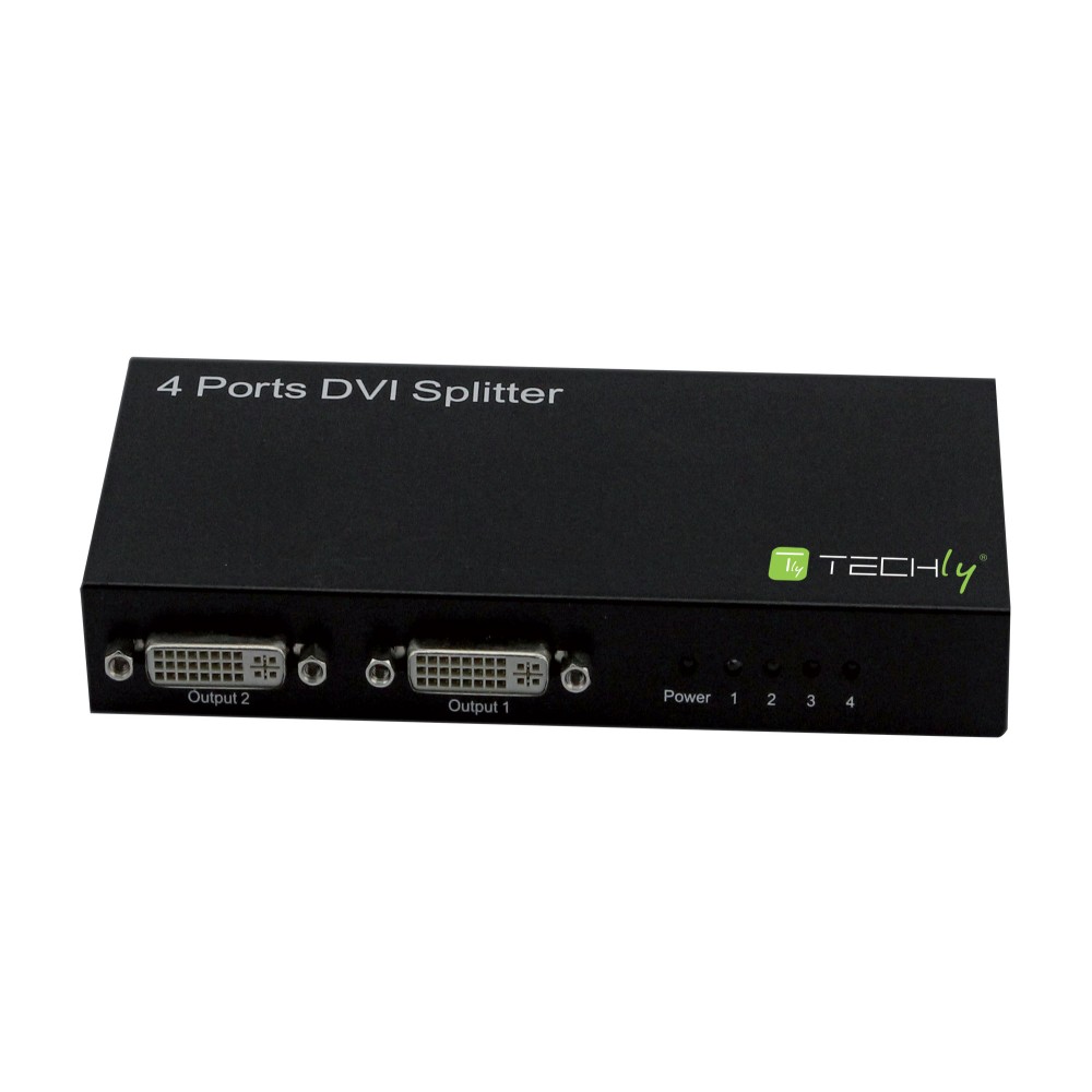 Extender/ Video Splitter 4 Porte DVI 24+5 - TECHLY - ICKV104DTY-1