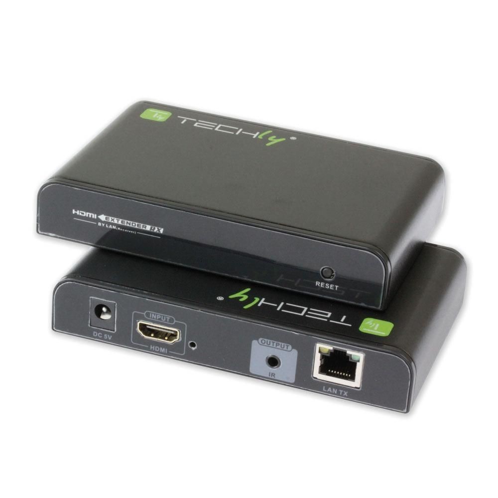 Amplificatore/Splitter HDMI tramite rete IP con Controllo IR - TECHLY - IDATA EXTIP-373IR-1