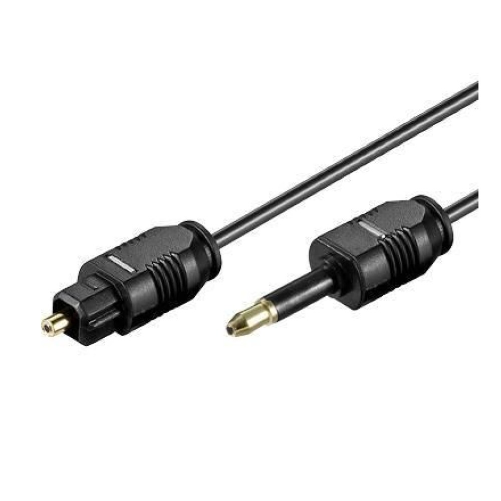 Cavo audio ottico digitale Toslink a Mini Plug 1mt - TECHLY - ICOC DAC-010