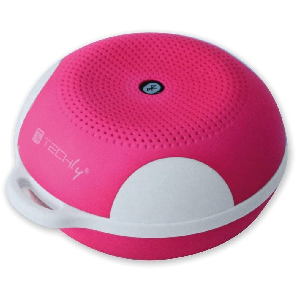 Speaker Portatile Bluetooth Wireless Sport MicroSD Rosa - TECHLY - ICASBL03
