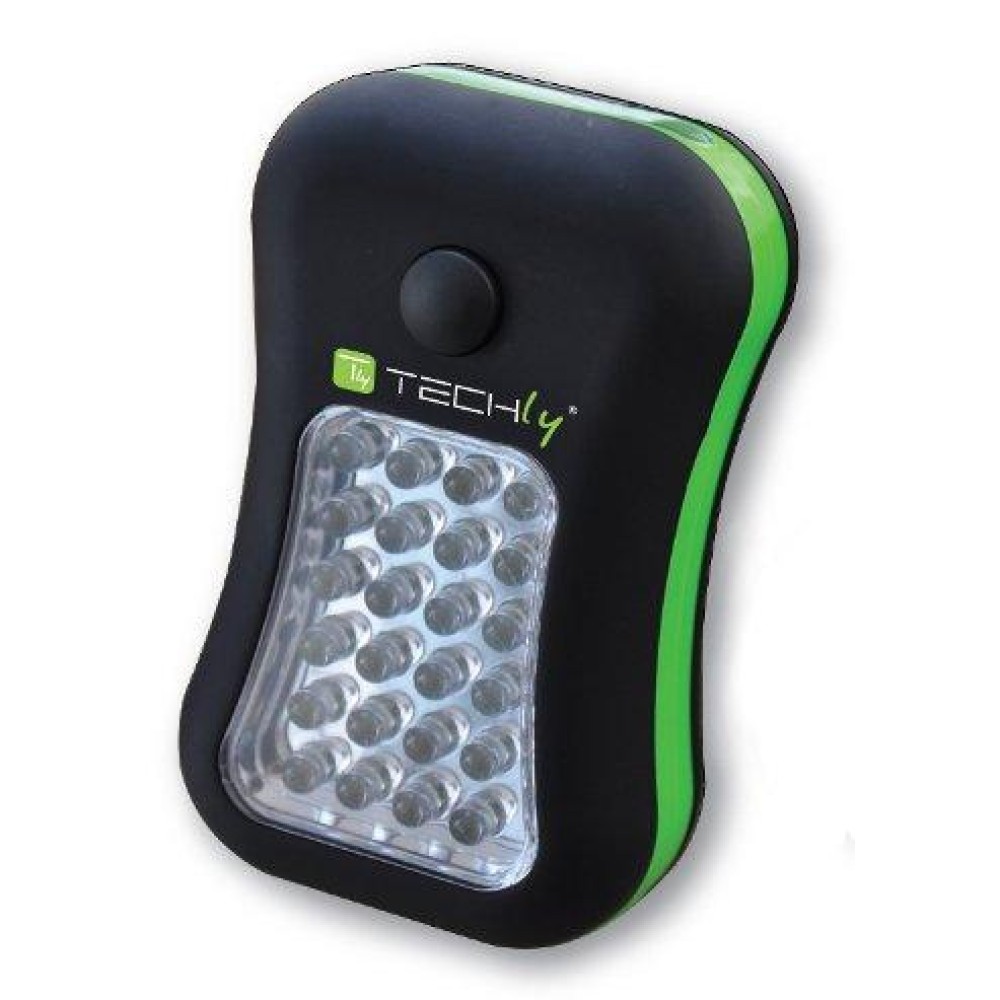 Lampada 24 + 4 LED con Gancio e Magnete - TECHLY - ITC-LED WL5-1
