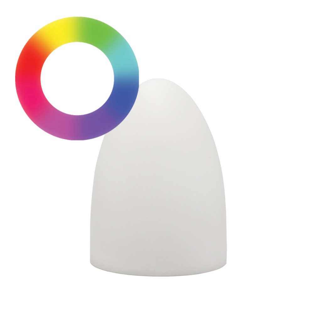Lampada LED Multicolore di forma Ovale  - TECHLY - I-LED EGG-1