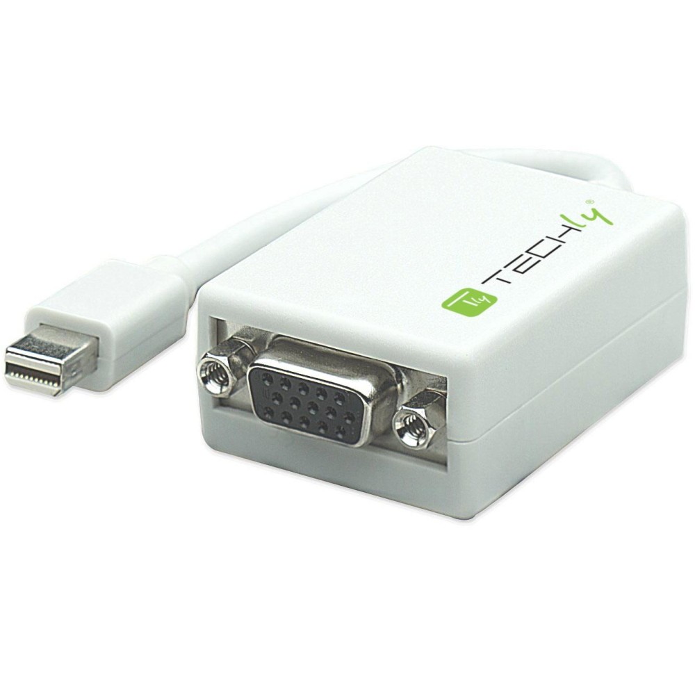 Adattatore Mini DisplayPort (Thunderbolt) 1.1 / VGA 15cm Bianco - TECHLY - IADAP MDP-VGAF-1