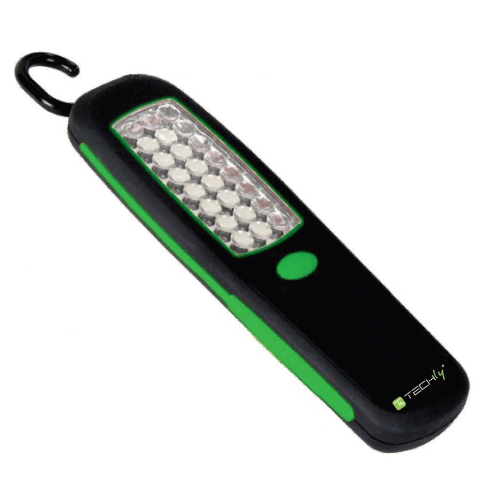 Lampada 24 LED con Gancio e Magnete - TECHLY - ITC-LED WL2-1