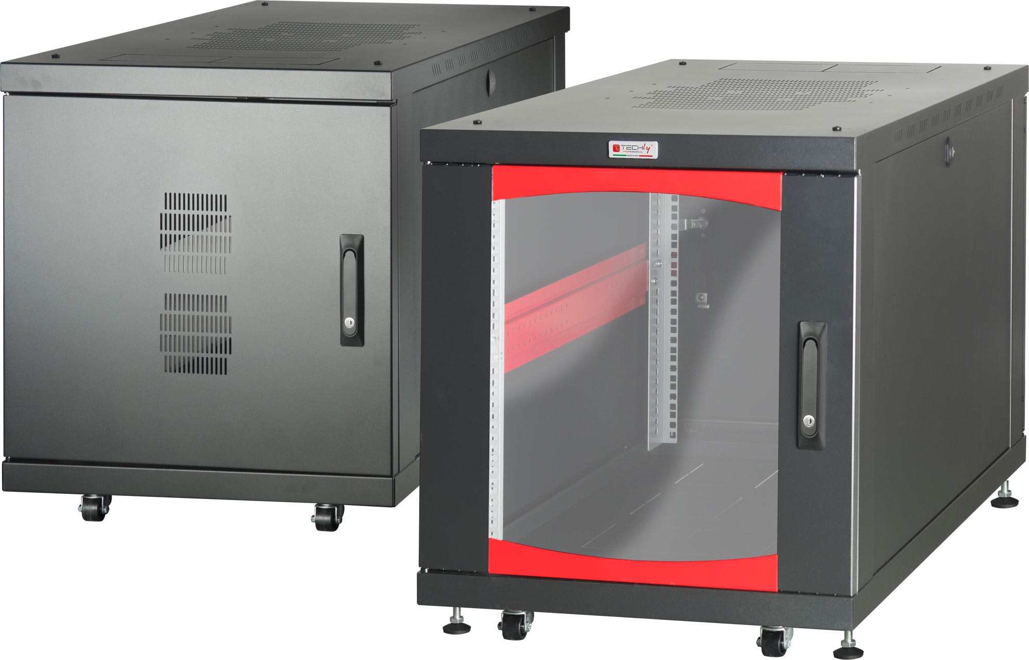 Armadio Server Rack Chiuso A Ribalta 12u 90 Cm Con Ruote - Foto 13