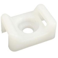 Base a Sella 17.8x12.7x8.2 mm per Fascette 100 Pz Beige - TECHLY - ISWTS-2402