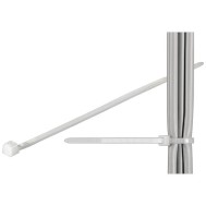 Fascette Fermacavi Autobloccanti 140x3,6mm in Nylon 100pz Bianco - TECHLY - ISWT-14036