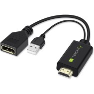 Adattatore Convertitore da HDMI™ a Displayport con USB 4K 30Hz - Techly - ICOC HDMI-DP12A