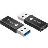 Adattatore Convertitore USB 3.0 USB A Maschio a USB-C™ Femmina Nero - TECHLY - IADAP USB3-AFT