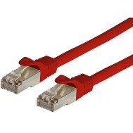 Cavo di Rete Patch in Rame Cat. 6A SFTP LSZH 0,25 m Rosso - TECHLY PROFESSIONAL - ICOC LS6A-0025-RET