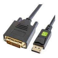 Cavo Monitor DisplayPort 1.2 a DVI 1m - TECHLY - ICOC DSP-C12-010