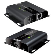 Extender HDMI HDBitT PoE Full HD con IR su Cavo Cat.5e/6 fino a 120m - Techly - IDATA EXTIP-383POE
