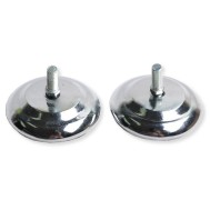 Piedino di Livellamento Cromato con Base Plastificata - TECHLY - ICA-CT FEET3