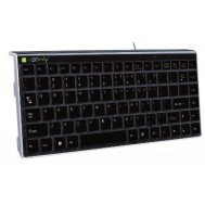Mini tastiera PS2/USB Nera KB-100 - TECHLY - IDATA KB-100BK