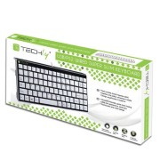 Mini tastiera PS2/USB Bianca KB-100 - TECHLY - IDATA KB-100WH