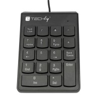 Mini Tastierino Numerico con Cavo USB e 18 Tasti - TECHLY - IDATA KP-BLKTY