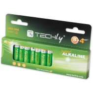 Blister 12 Batterie High Power Mini Stilo AAA Alcaline LR03 1,5V - TECHLY - IBT-KAL-LR03-B12T