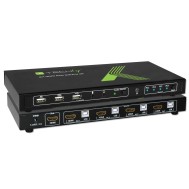 KVM switch 4x1 con USB e HDMI 4K - TECHLY - IDATA KVM-HDMI4U
