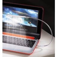 Lampada USB 40cm Flessibile 10LED Dimmerabile per Notebook, Silver - Techly - IUSB-LIGHT10