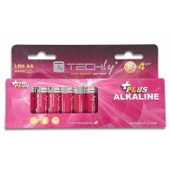 Blister 12 Batterie Power Plus Stilo AA Alcaline LR06 1,5V - TECHLY - IBT-KAP-LR06-B12T