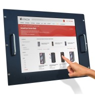 Monitor LCD 17'' Touch Screen per Rack 19'' 8 Unità Nero - Techly Professional - I-CASE MONI-TOU
