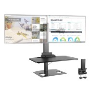 Postazione di lavoro da scrivania per postura seduta/eretta con supporto monitor - TECHLY NP - ICA-LCD 270