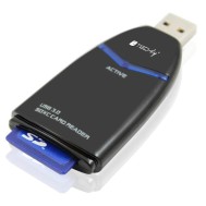 Mini Lettore USB3.0 di Memorie SD/SDHC/SDXC - TECHLY NP - IUSB3-CARD-SD