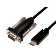 Convertitore Adattatore da USB-C a Seriale RS232 1,5m Nero - TECHLY NP - IDATA USB-SER-2CT