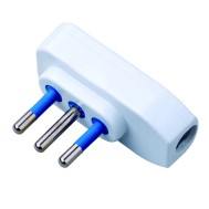 Spina ribassata 2P+T 10A Bianco - TECHLY - IPW-SP10-W9