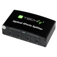 Splitter Audio Digitale Toslink 4 Porte - TECHLY - IDATA TOS-SP4
