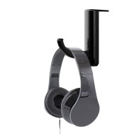 Supporto Cuffie Adesivo Universale per Monitor e Scrivania Nero (2 Pezzi) - TECHLY - ICC SH-HANGTY
