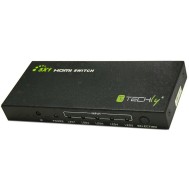 Switch HDMI 5 IN 1 OUT con Telecomando 4K UHD 3D - TECHLY - IDATA HDMI-4K51