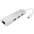 Hub USB-C SuperSpeed 3 Porte + Porta RJ45 Gigabit, Alluminio - TECHLY - IUSB31C-H3LANTLY-0