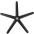 Base di Ricambio per Sedia Operativa - TECHLY - ICA-CT 891-BASE-0