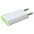Caricatore USB 1A Compatto Spina Europea Bianco/Verde - Techly - IPW-USB-ECWG-2