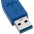 Cavo Prolunga USB 3.0 A maschio/A femmina 0,5m Blu - TECHLY - ICOC U3-AA-005-EX-5