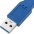 Cavo Prolunga USB 3.0 A maschio/A femmina 0,5m Blu - TECHLY - ICOC U3-AA-005-EX-7