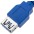 Cavo Prolunga USB 3.0 A maschio/A femmina 0,5m Blu - TECHLY - ICOC U3-AA-005-EX-8