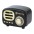 Radio Speaker Bluetooth Wireless, Design Radio Classico, nero - TECHLY - ICASBL12BKT-3
