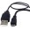 Cavo USB A F 2.0 OTG Micro USB M con Alimentazione USB, 30cm Nero - Techly - ICOC MUSB-MC2-2