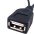 Cavo USB A F 2.0 OTG Micro USB M con Alimentazione USB, 30cm Nero - Techly - ICOC MUSB-MC2-3