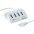 Multipresa da Tavolo 4 prese Italiane Bipasso 2 Schuko e 2 USB Bianca - TECHLY - IUPS-PCP-4UDESK2-0